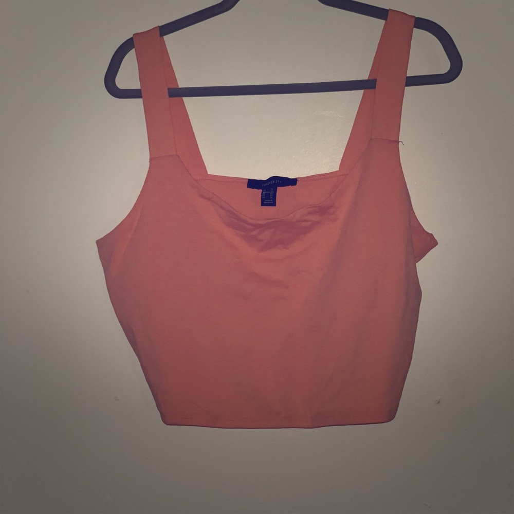 Coral Crop Top